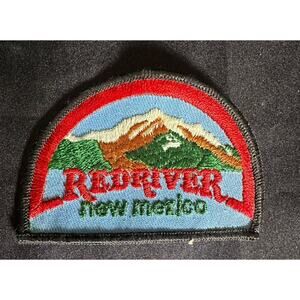 Red River, New Mexico Woven Mountain Resort Patch Vintage 3.5 x 2.5